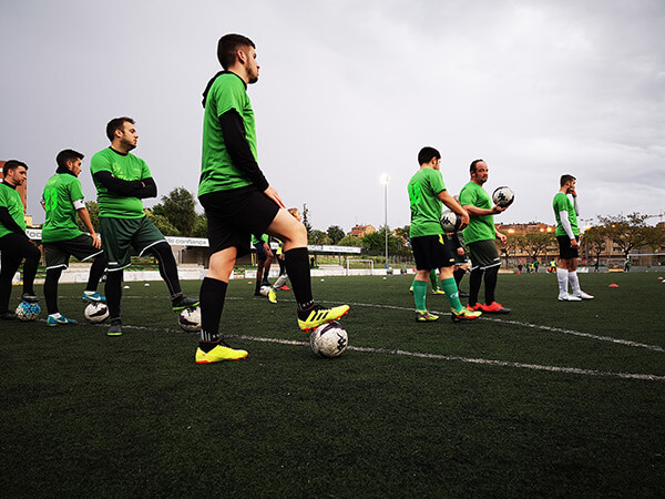 UEBalafia B futbol inclusiu entrenament