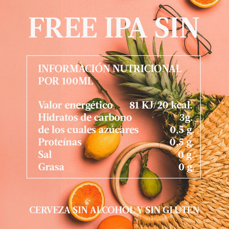 Comprar Cerveza Artesana IPA Sin Alcohol Sin Gluten Brebel Baja Caloria