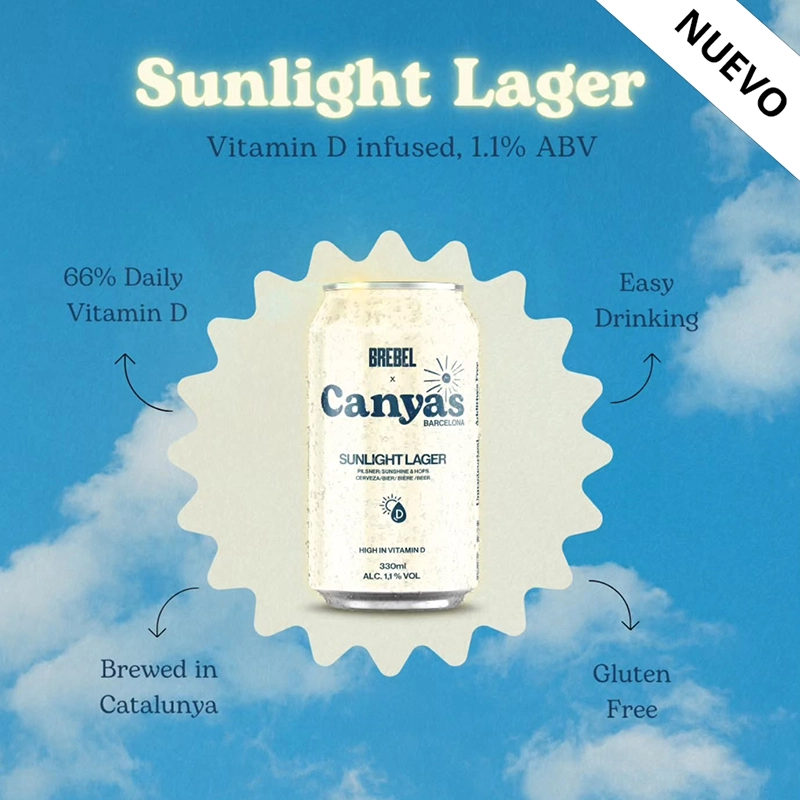SUNLIGHT LAGER 1% VOL COLAB CANYAS